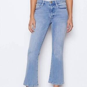 NEW FRAME le one crop mini boot jean in caspio